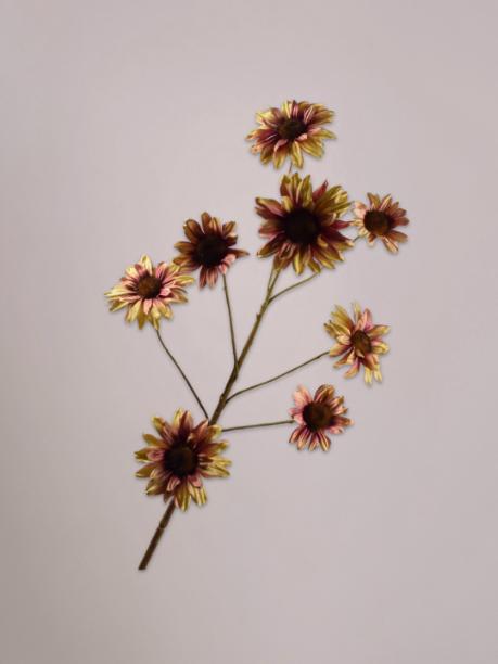 Silk-ka Zonnebloem Tak Mauve