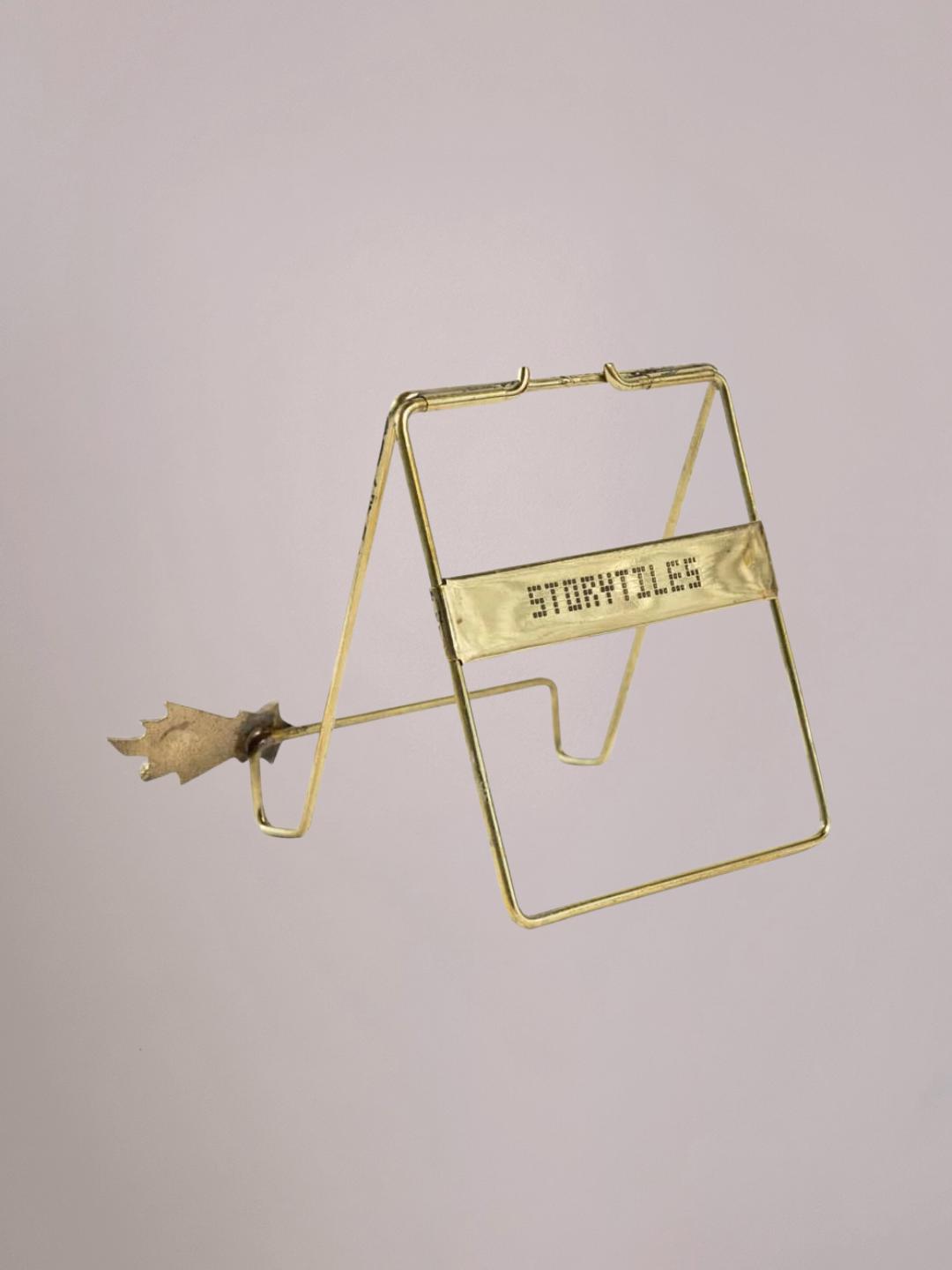 Golden Stand Shooting Star messing tegelhouder met sterrendetail