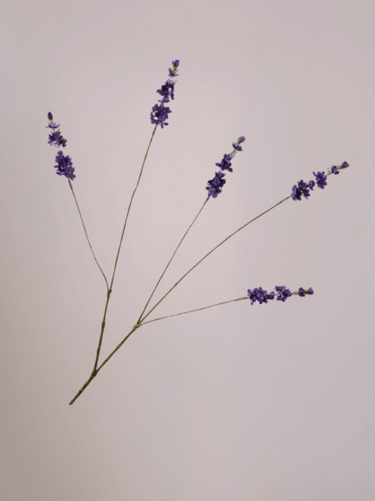 Lavendel kunstbloemen paars 85 cm van Silk‑ka met levensechte zijden bloemen