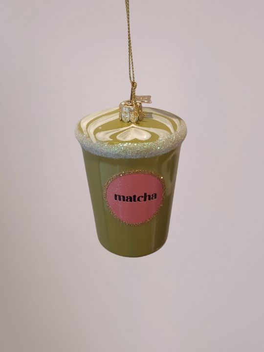Vondels Kerstbal Matcha Tea Latte