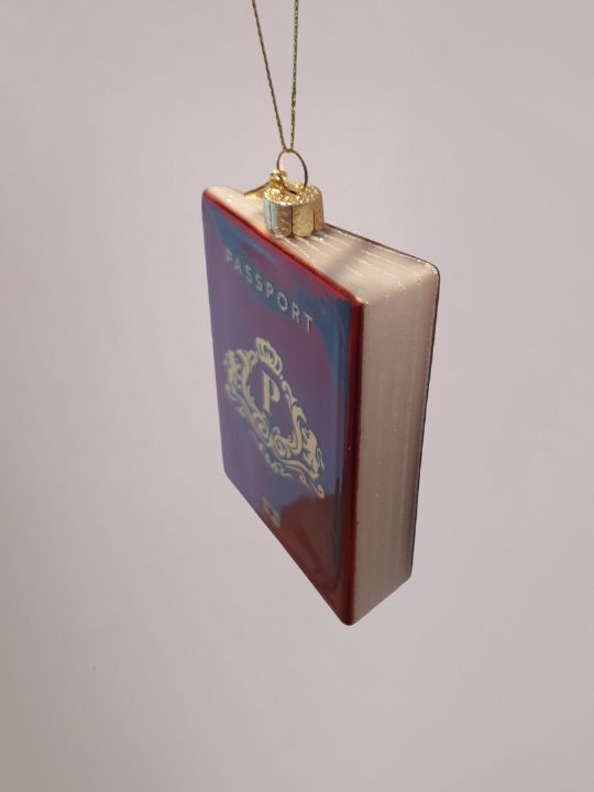 Vondels Kerstbal Rood Paspoort