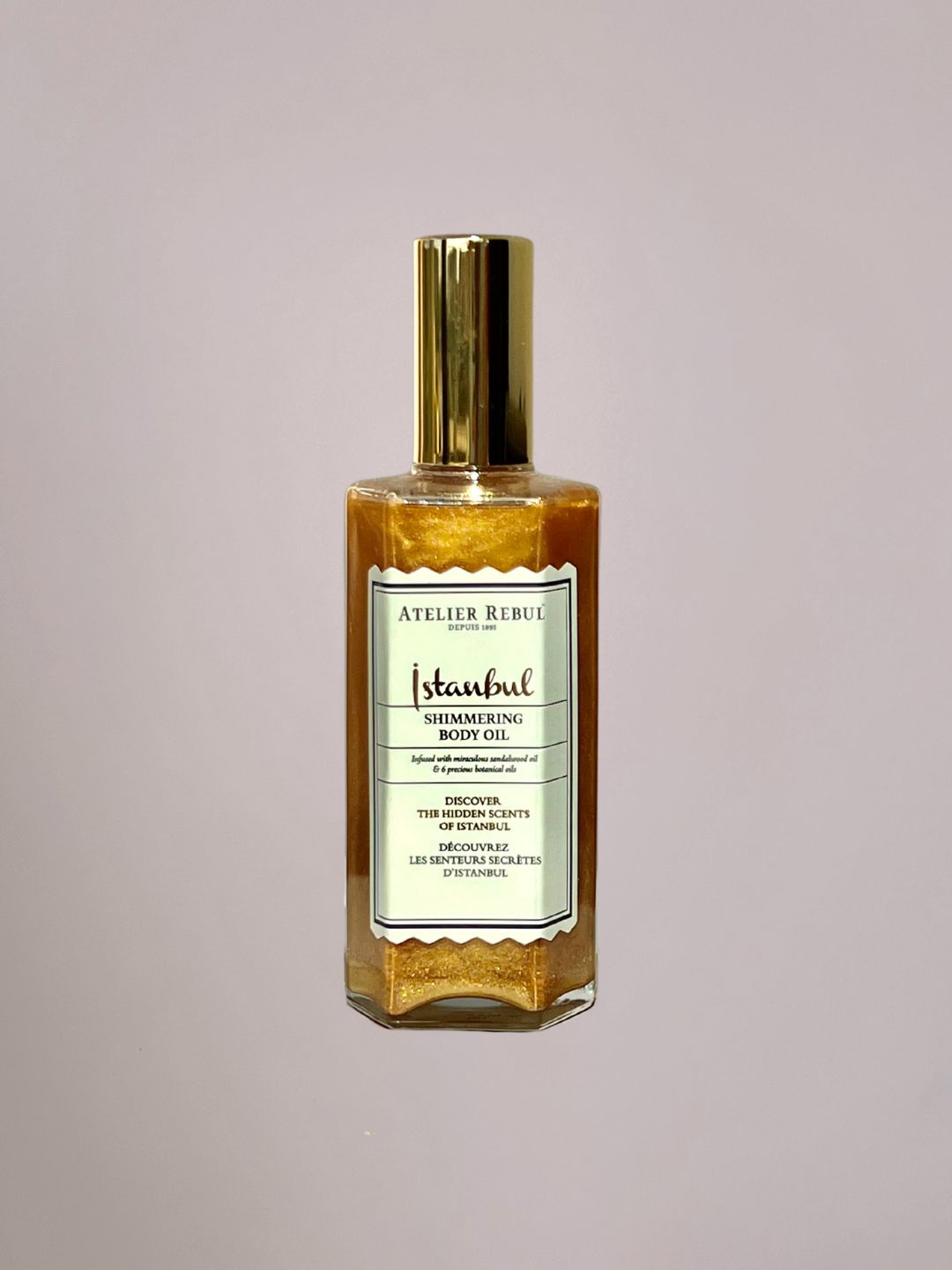 Atelier Rebul Istanbul Body Shimmer met subtiele gouden glans en de iconische Istanbul geur.