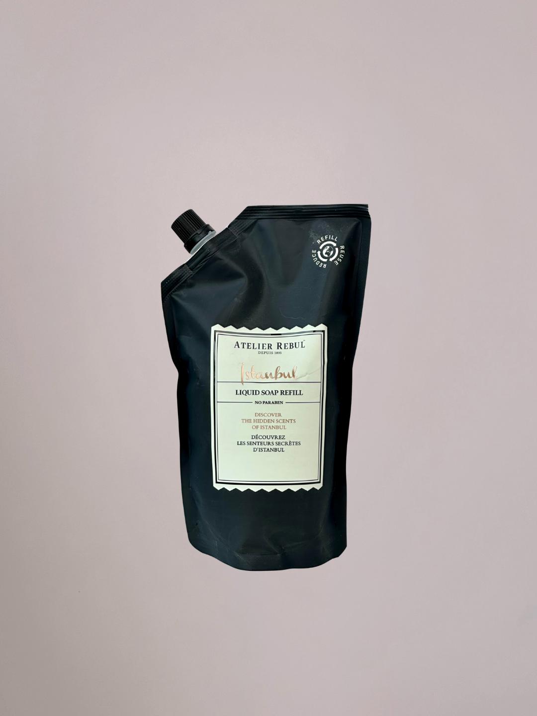 Atelier Rebul Istanbul navulling handzeep, luxe navulzak van 500 ml voor vloeibare handzeep