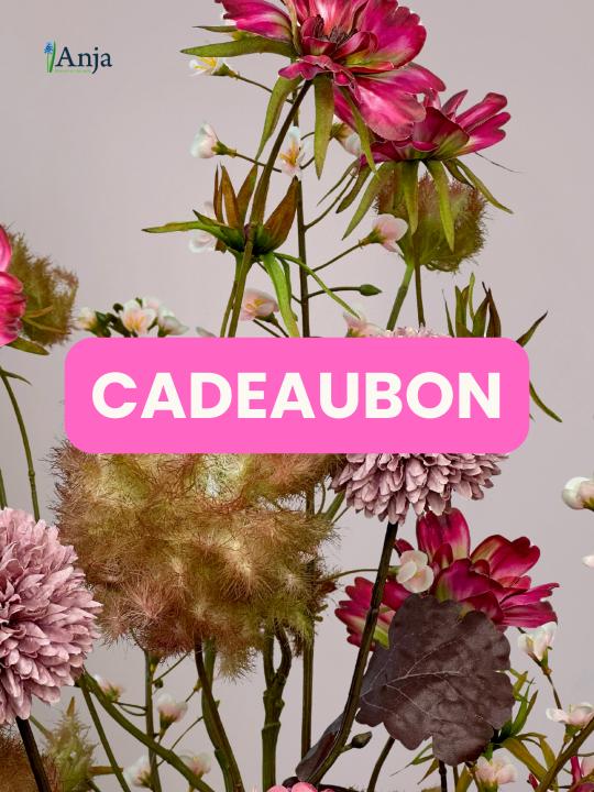 Afbeelding met bloemen en cadeaubontekst inwisselbaar bij bloemenwinkel in Zwolle