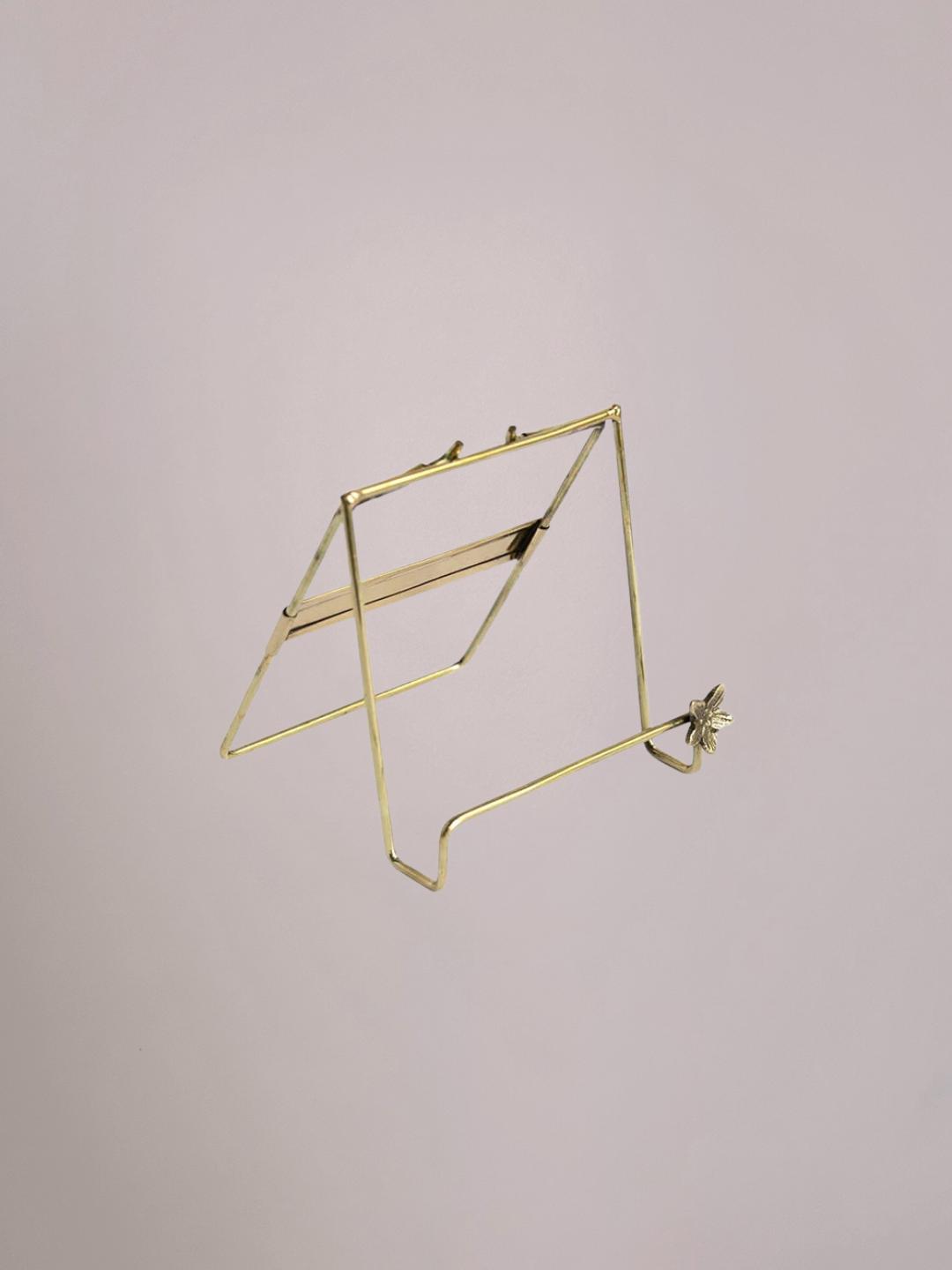 Golden Stand Flower messing tegelhouder met bloemaccent