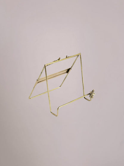 Golden Stand Flower messing tegelhouder met bloemaccent