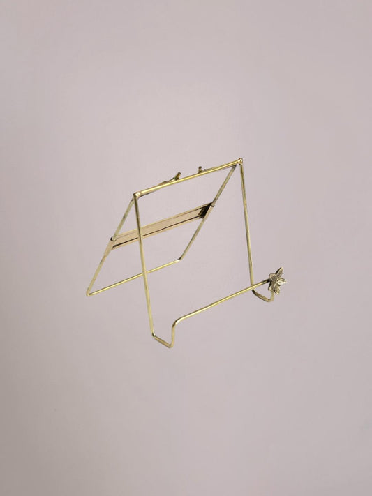 Golden Stand Flower messing tegelhouder met bloemaccent