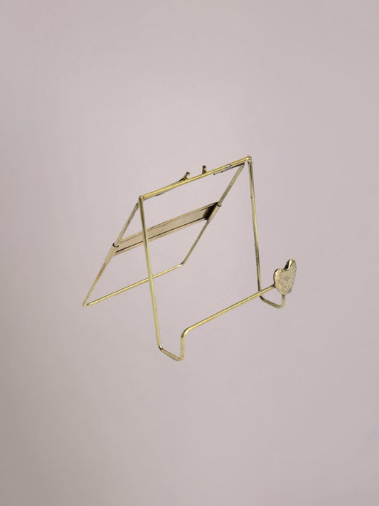 Golden Stand Heart messing tegelhouder met hartdetail