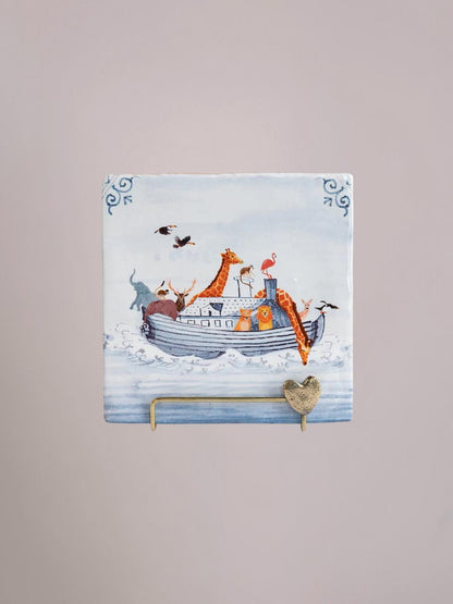 Golden Stand Heart messing tegelhouder met StoryTiles tegel