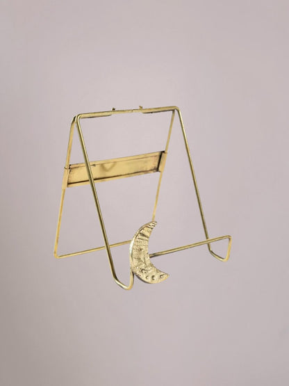 Golden Stand Moon messing tegelhouder met maanaccent