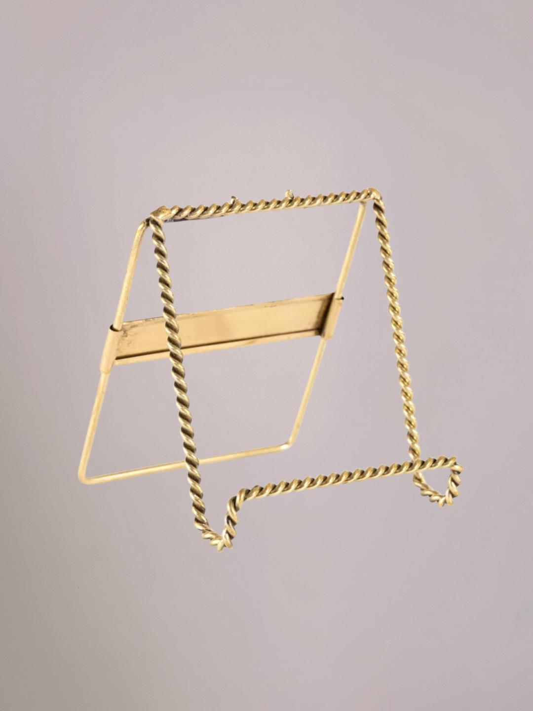 Golden Twisted Stand messing tegelhouder met gedraaid design