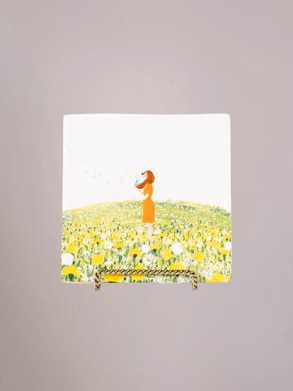 Golden Twisted Stand messing tegelhouder met StoryTiles tegel