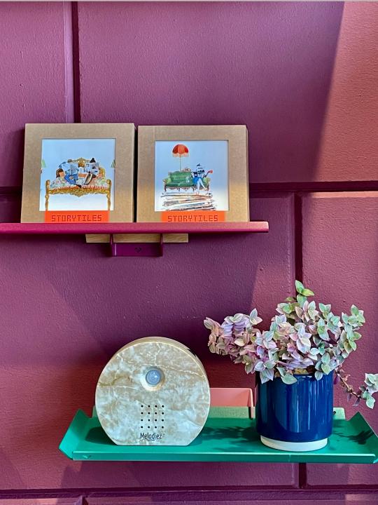Muziekdoosje natuursteen met natuurgeluiden en bewegingssensor voor een ontspannen sfeer in huis.