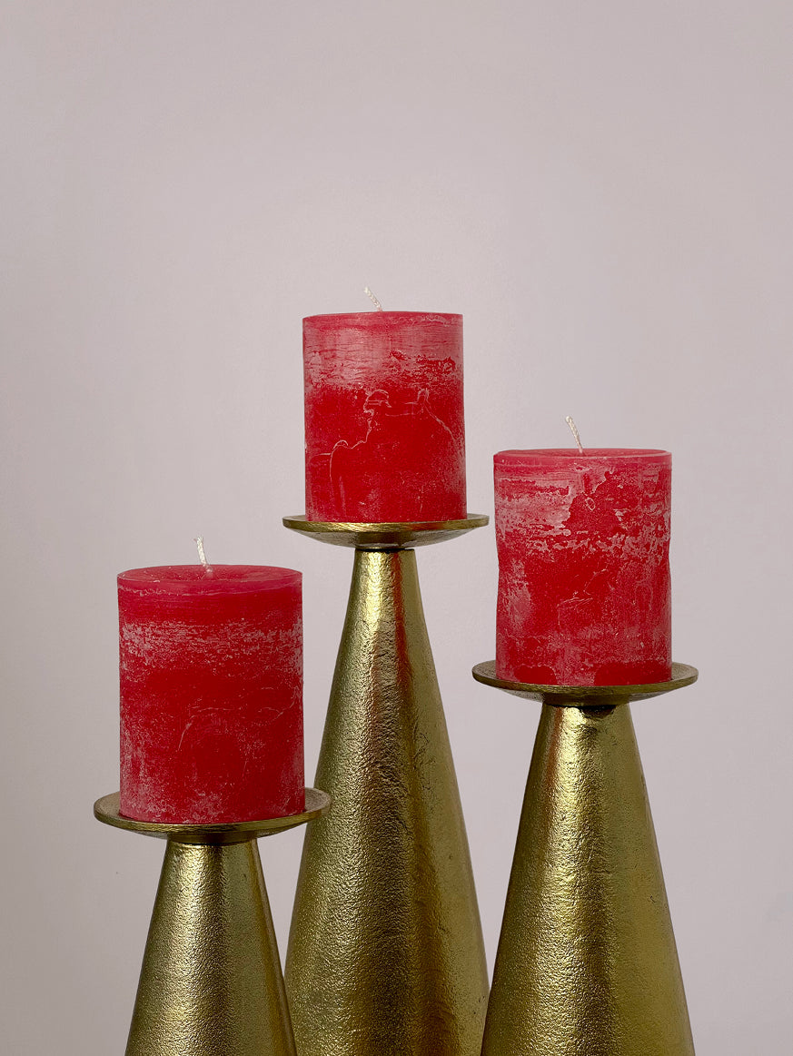 Detail van de gouden kandelaar Parijs met plateau en zachte glans