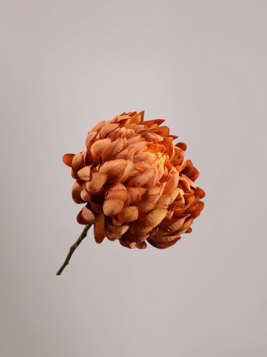 Silk-ka Chrysant Oranje 76 cm zijden chrysant bloem voor stijlvolle interieurdecoratie