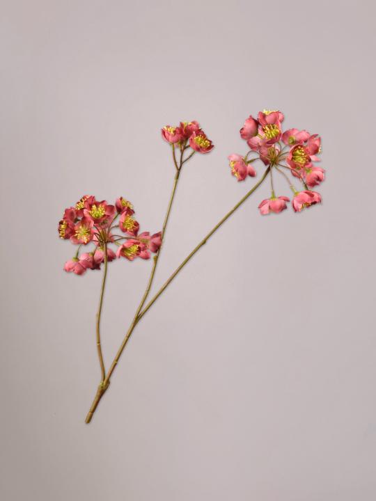 Silk-ka Helleborus tak roze klein met realistische bloemen en natuurlijke details, hoogwaardige kunstbloem voor stijlvolle interieurdecoratie.