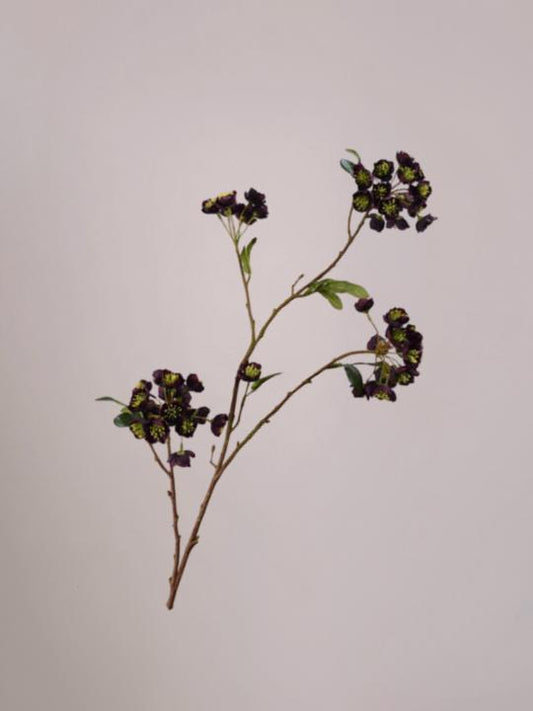 Silk-ka Helleborus tak paars 100 cm met levensechte bloemen voor een luxe en stijlvol boeket.