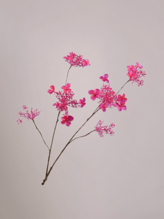Silk-ka hortensia kunsttak Beauty 94 cm met volle bloem en lange steel in vaas