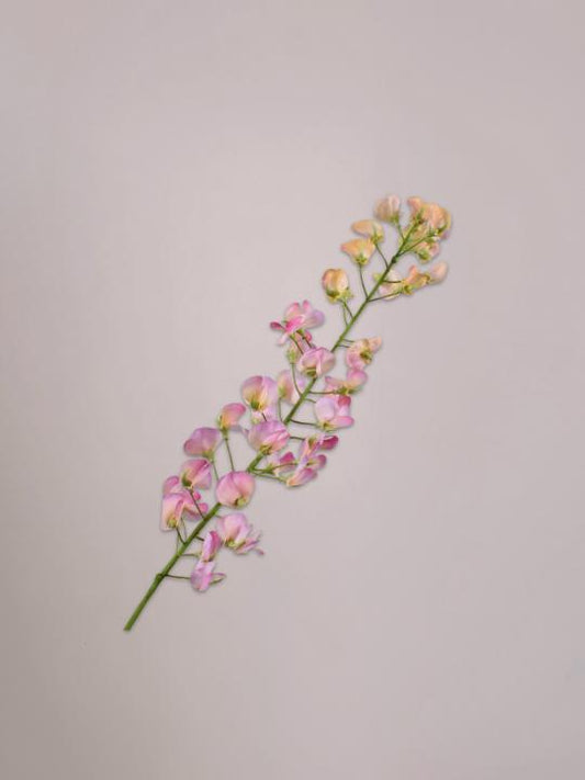 Lathyrus kunststeel oranje roze 86 cm van Silk-ka met sierlijke bloemen