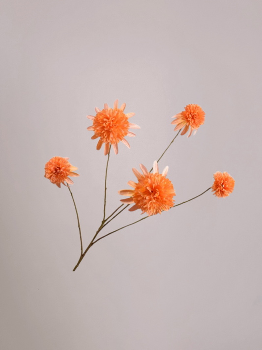 Silk-ka Rudbeckia Tak Oranje 90 cm zijden rudbeckia kunsttak voor warme interieurdecoratie